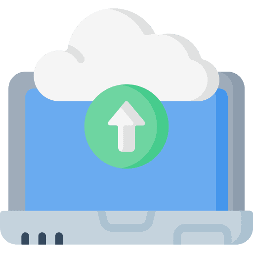 Upload arrow up upload computer icon