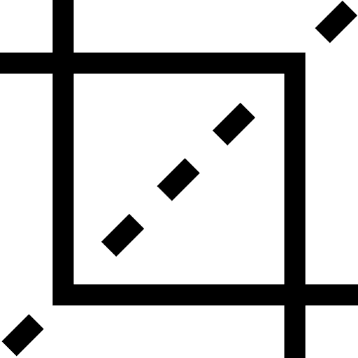 Crop tool cut photo editing crop tool icon