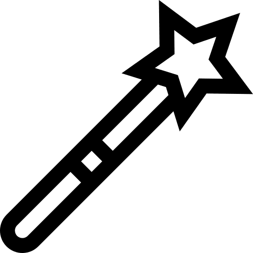 Magic wand select magic wand create icon