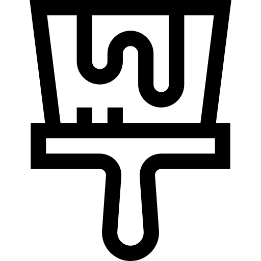 Paint brush art painting art and design icon