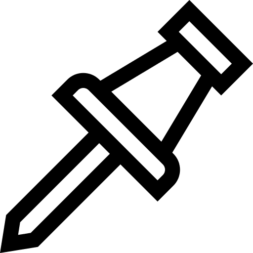 Push pin push pin office material stationery icon