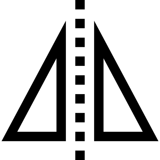 Reflect mirror horizontal graphic tool icon