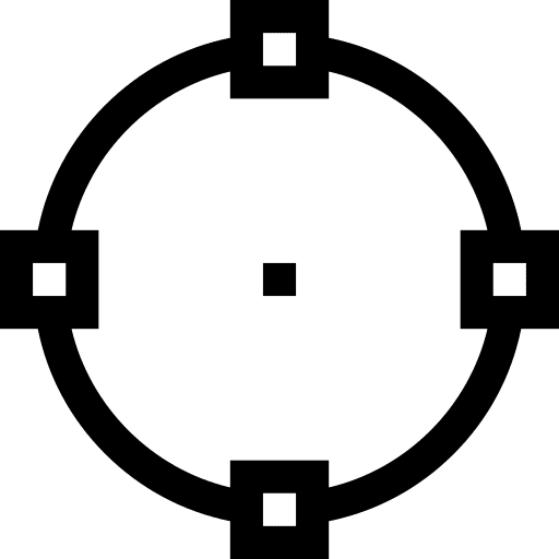 Circle selection vector graphic tools icon