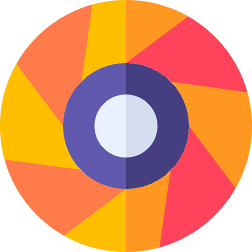 Shutter interface camera shutter lens icon