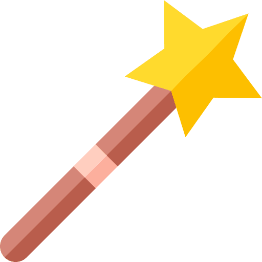 Magic wand miracle graphic design create icon