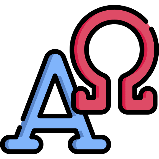 Alpha and omega protestant catholic cultures icon