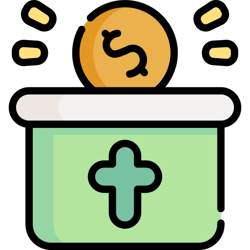 Donation business and finance money dollar icon