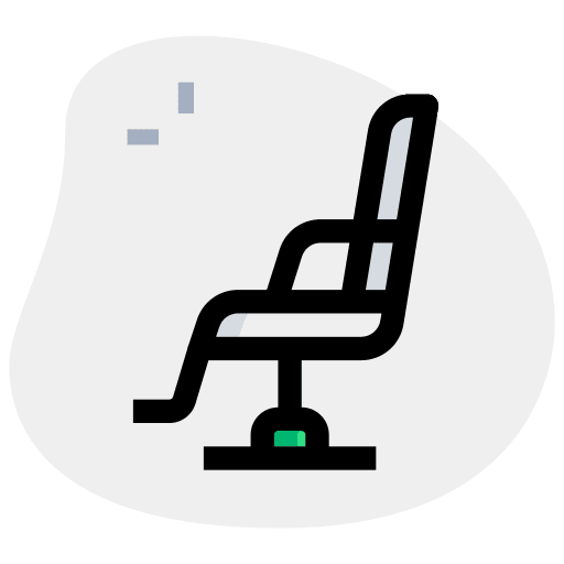 Recliner chair barber shop barber icon