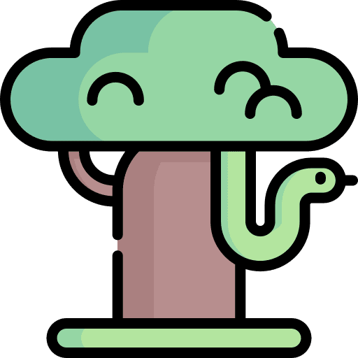 Serpent animal kingdom tree reptile icon