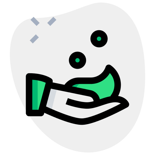 Foam foam barber hair care icon