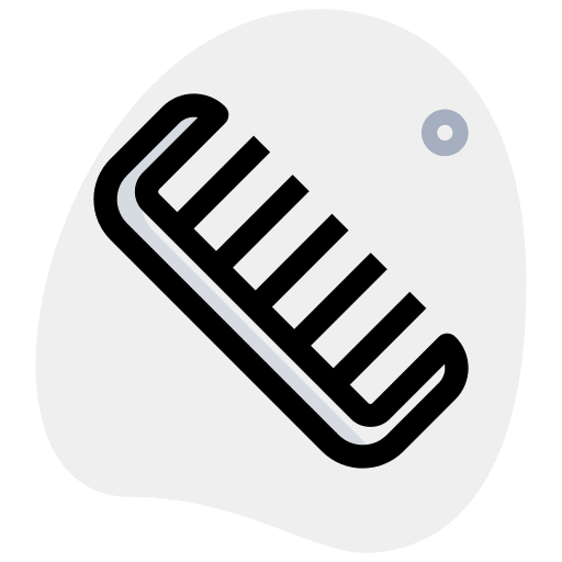 Hair comb barbershop beauty salon beauty icon