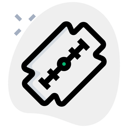 Blade care shaving blade sharp icon