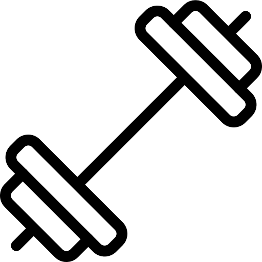 Fitness gym weightlifting fitness icon