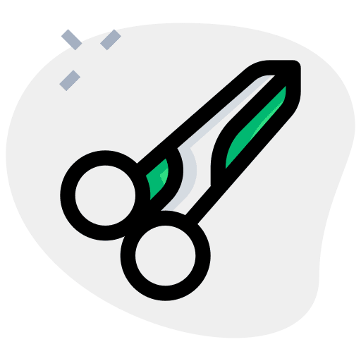 Scissors tools beauty salon hair cut icon