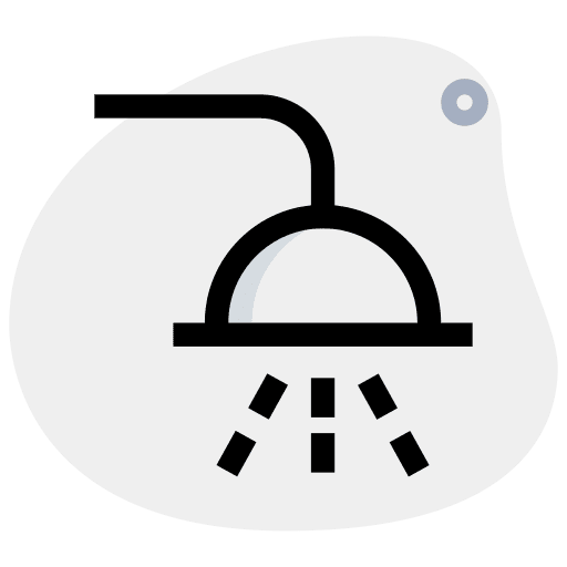 Shower hygiene wash shower icon