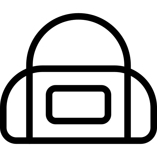 Bag sports and competition gym bag equipment icon
