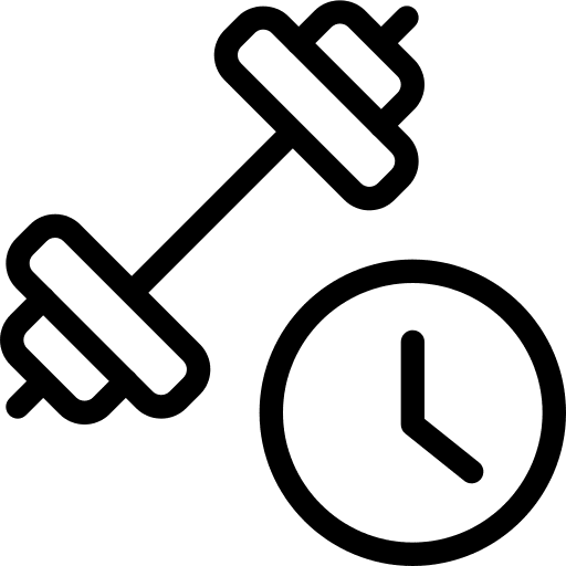 Duration gym clock sports and competition icon