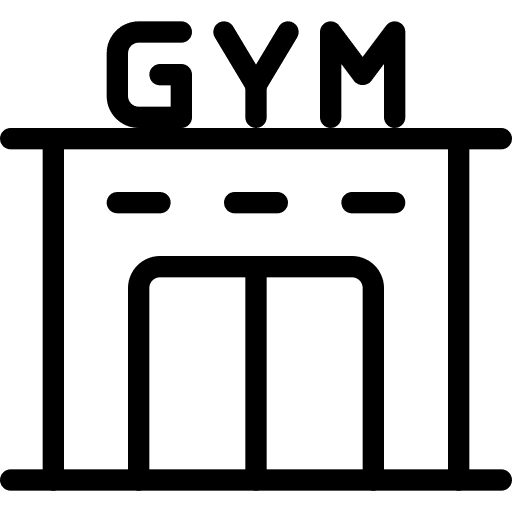 Gymnasium gymnasium gym wellness icon