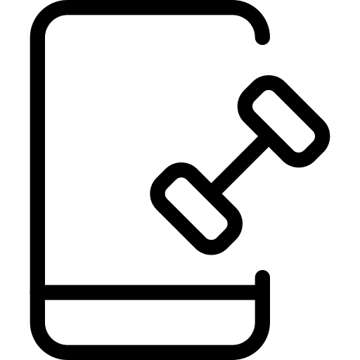 Smartphone sports and competition training gym icon