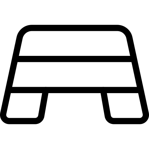 Training aerobic step fitness icon