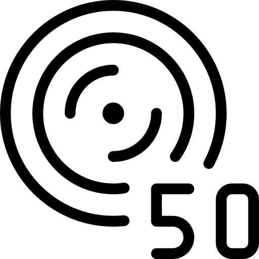 Fifty kilogram fifty sports icon