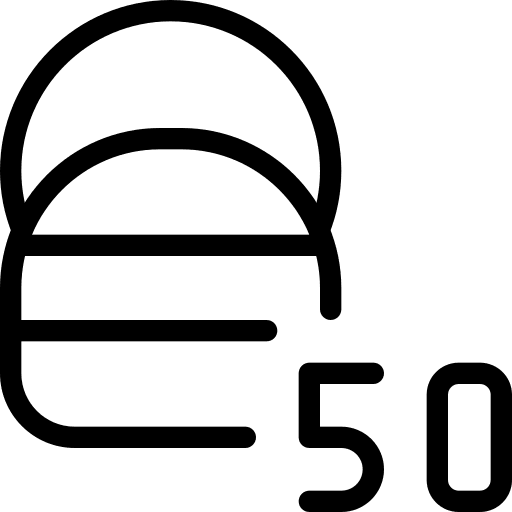 Fifty sports and competition gym weightlifting icon