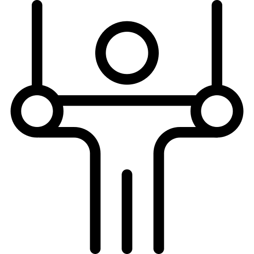 Gymnastics sports and competition athlete olympic games icon