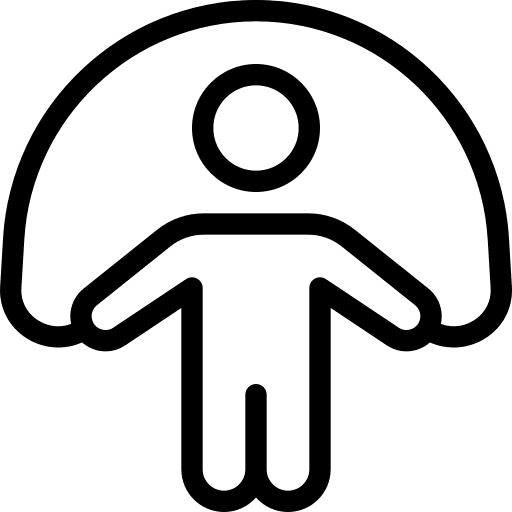 Jumping rope people sports and competition jumping rope icon