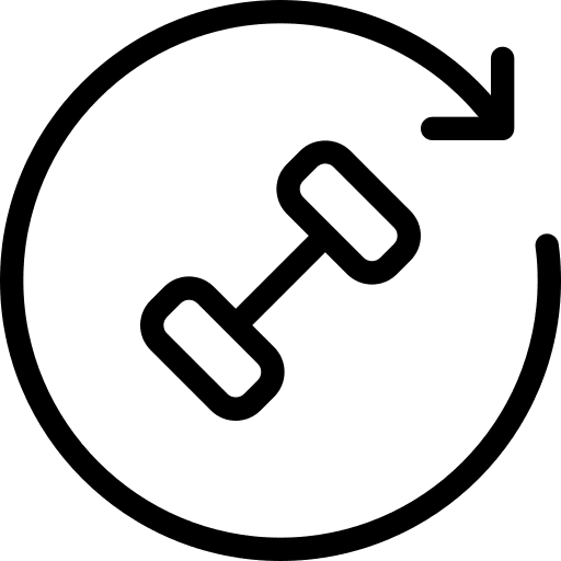 Repeat sports and competition workout training icon