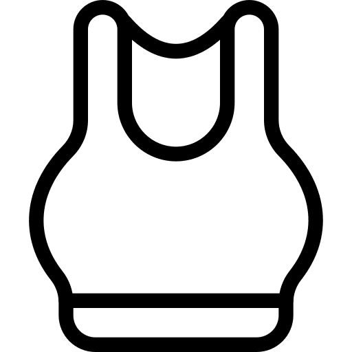 Bra sports and competition sport clothes woman icon