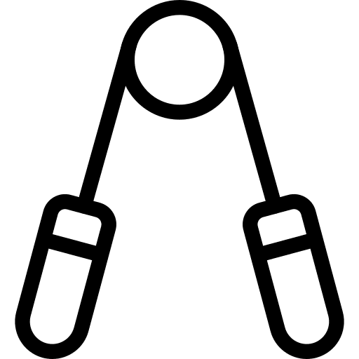 Grippers fitness sports and competition hand grip icon