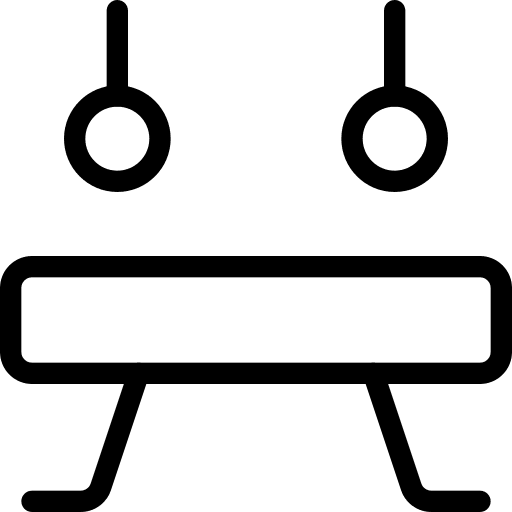 Rings gymnast sports and competition buck icon