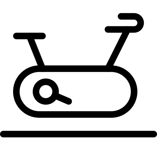 Cardio exercise stationary bike sport icon