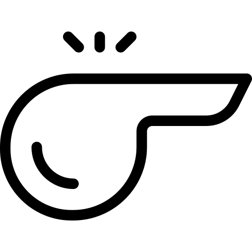 Whistle sports whistle sport sports and competition icon