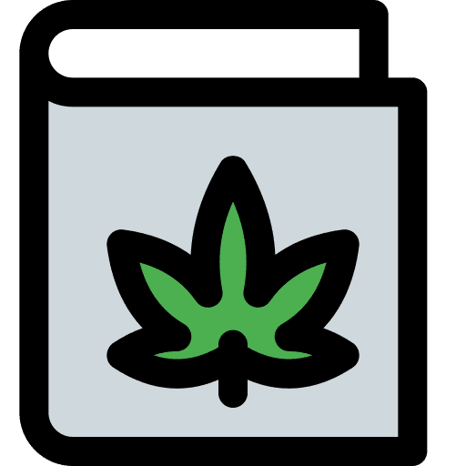 Book leaf book marijuana icon