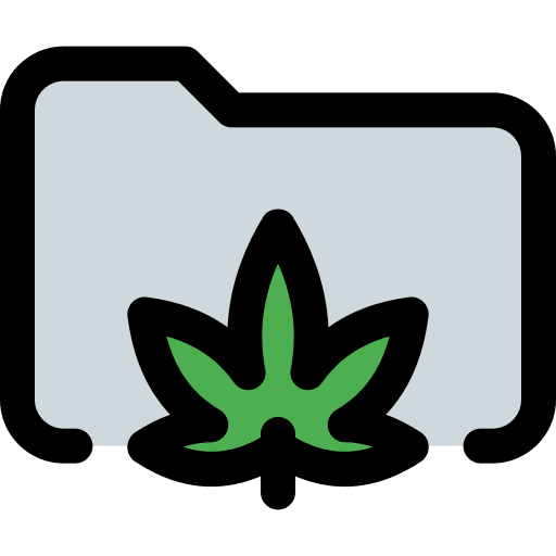 Folder marijuana nature cannabis icon