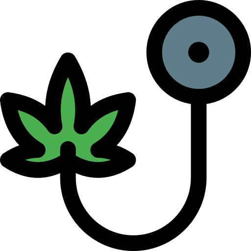 Medicine weed drug cannabis icon