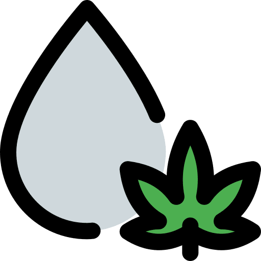 Blood drop blood drop marijuana herbs icon