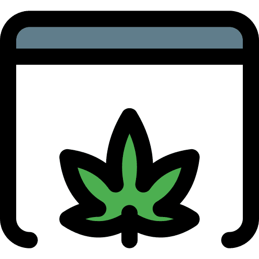 Marijuana drug herbs nature icon