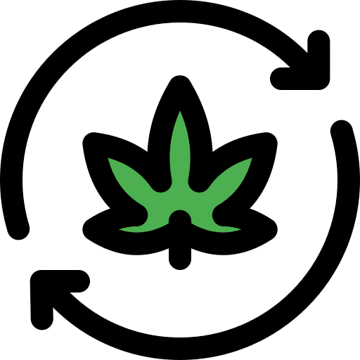 Marijuana weed nature herbs icon
