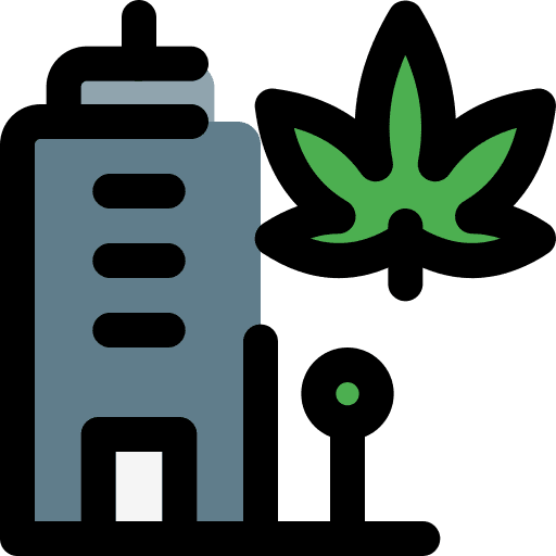 Medical lab herbs marijuana drug icon