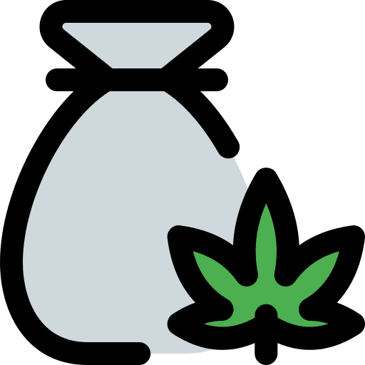 Money bag sack nature drug icon