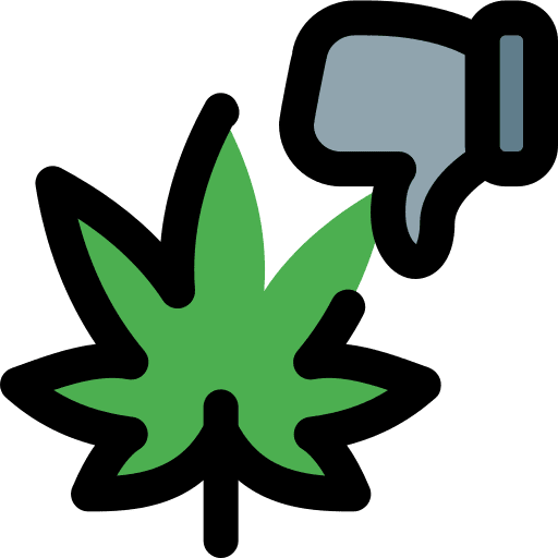 Dislike herbs cannabis dislike icon