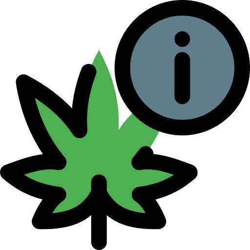 Info nature herbs cannabis icon