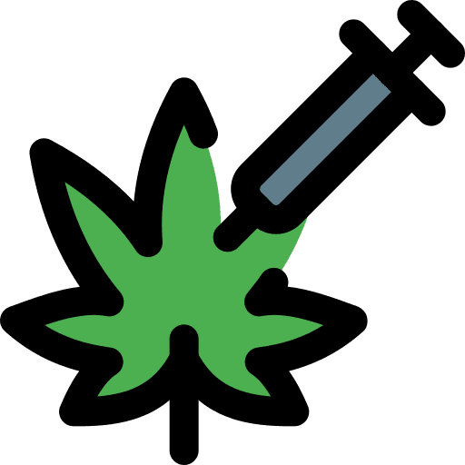 Injecting drug herbs healthcare and medical icon