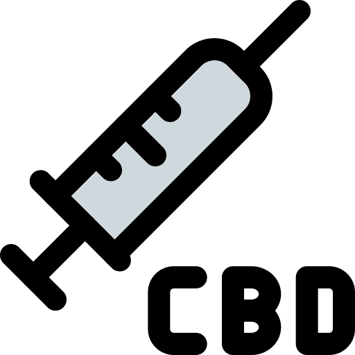 Injection injection syringe hemp icon