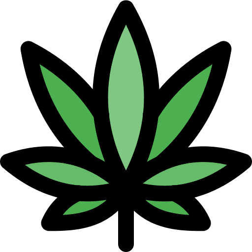 Leaf drug leaf marijuana icon