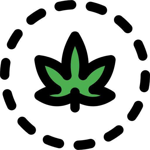 Leaf marijuana miscellaneous drug icon