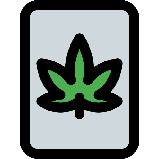 Cannabis cbd cannabis prescription icon