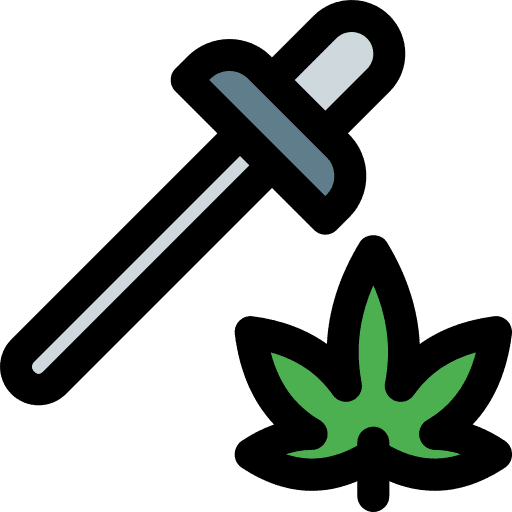 Dropper dropper cannabis drug icon
